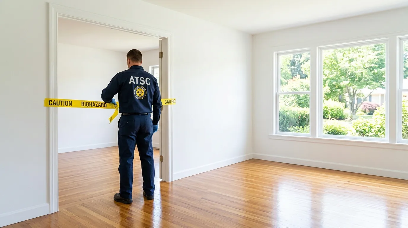 Certified biohazard cleanup crew performing Decomposition Cleanup in Buena Park