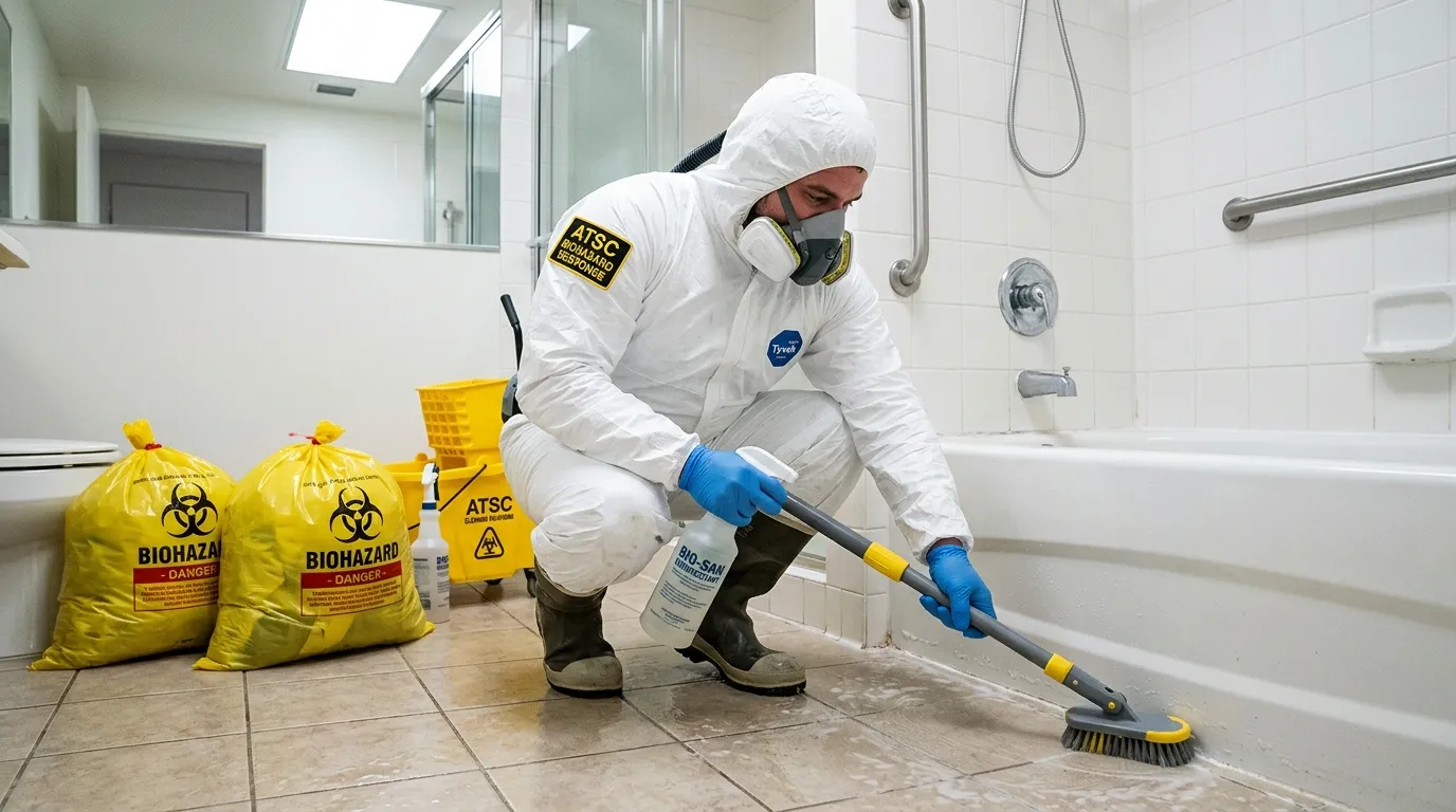 Decontamination equipment deployed for Blood Cleanup in Buena Park